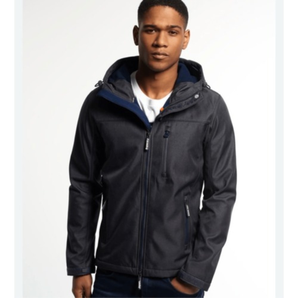 Superdry Jacket Mens Small Original Windtrekker Japan Zip‎ Up Hooded Raincoat